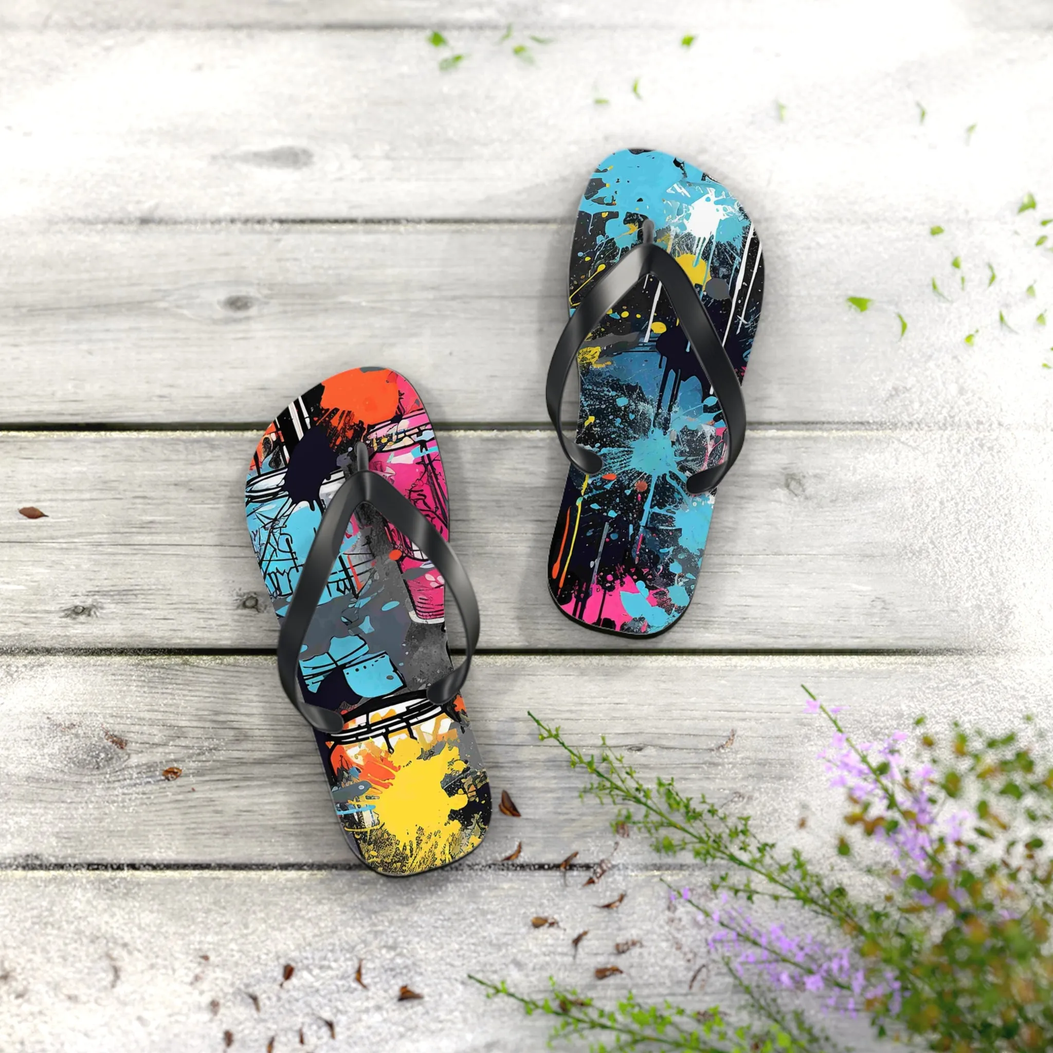 Slapz Flip Flops - Trendy Summer Footwear for Beach and Casual Outings