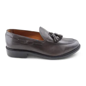 Slippers in pelle testa di moro