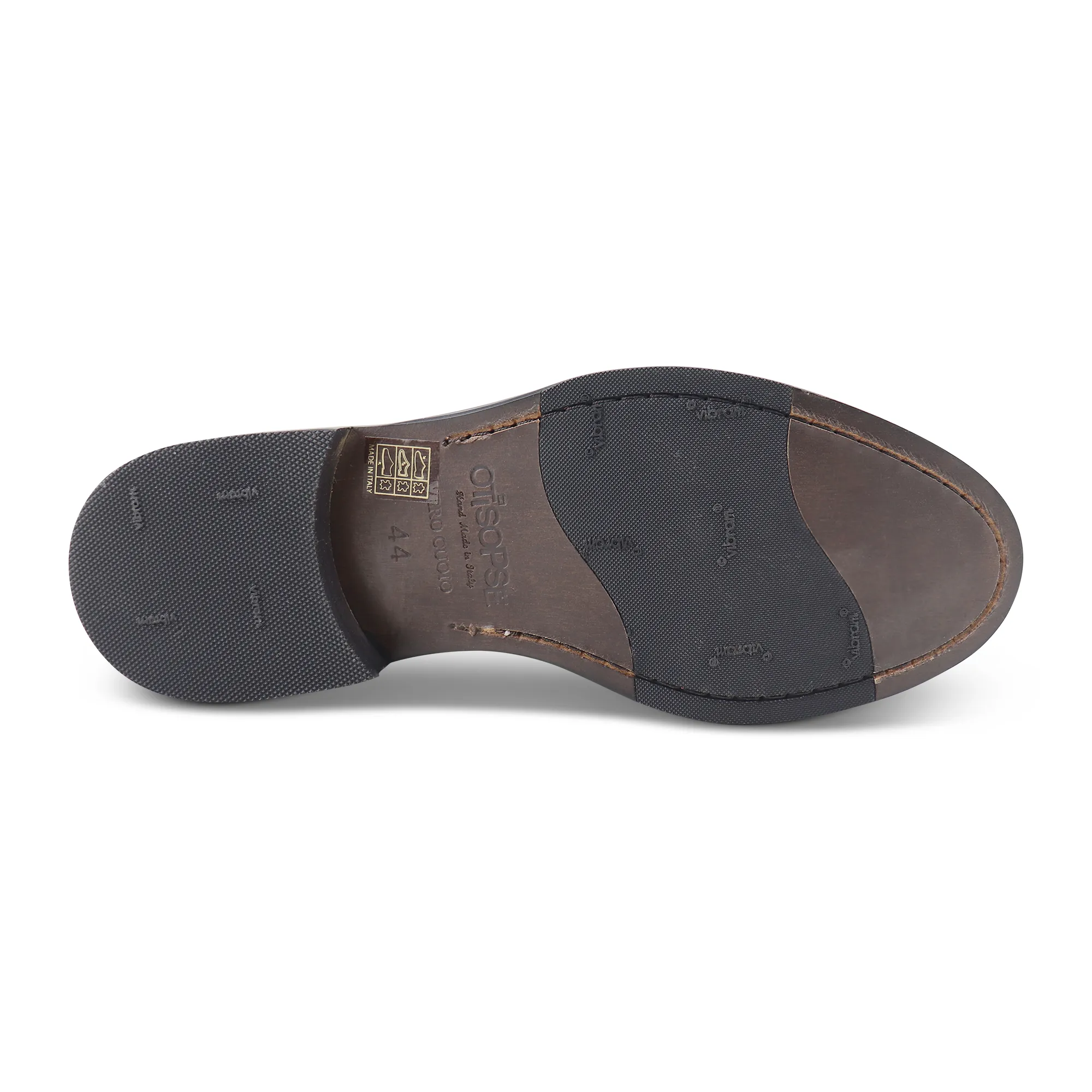 Slippers in pelle testa di moro