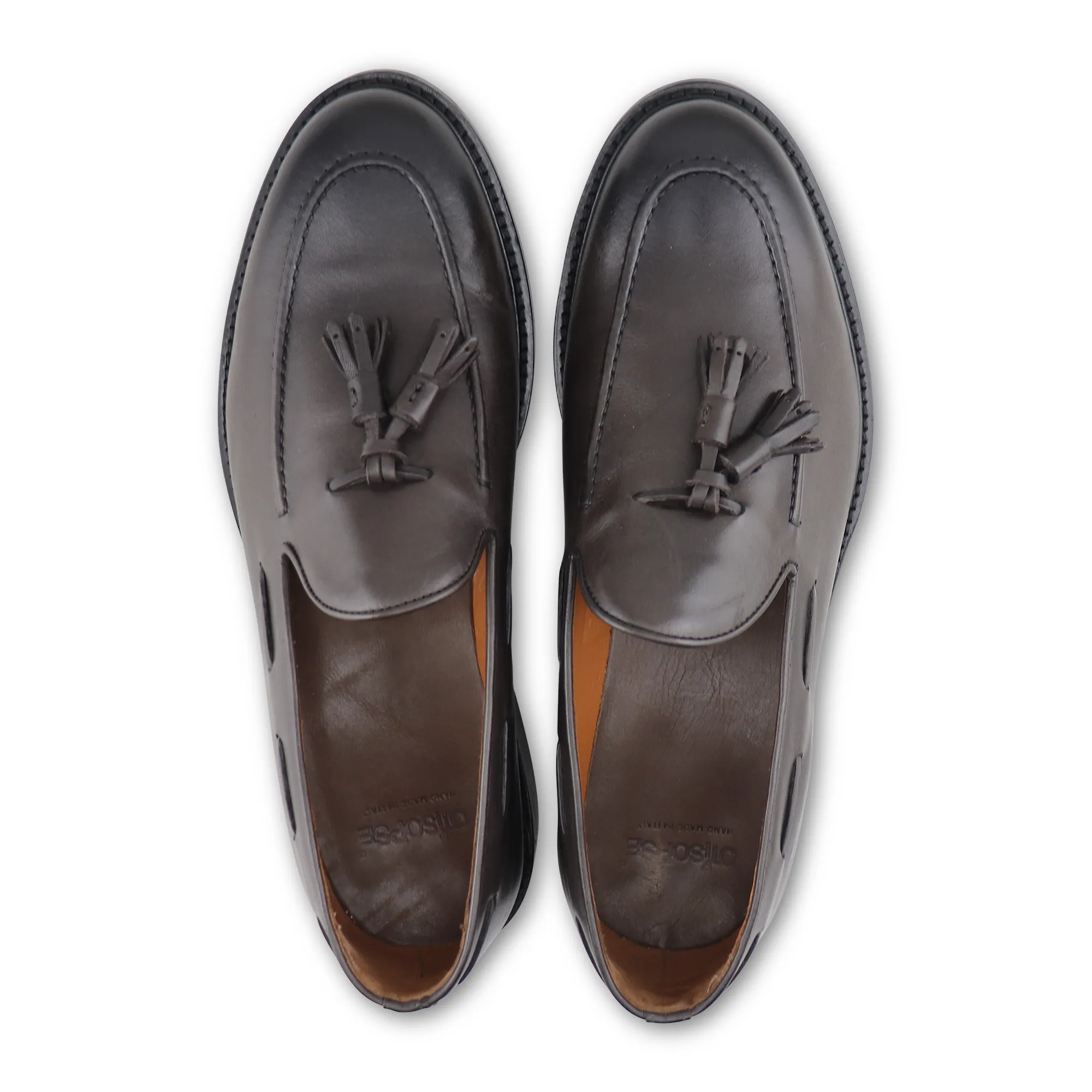 Slippers in pelle testa di moro