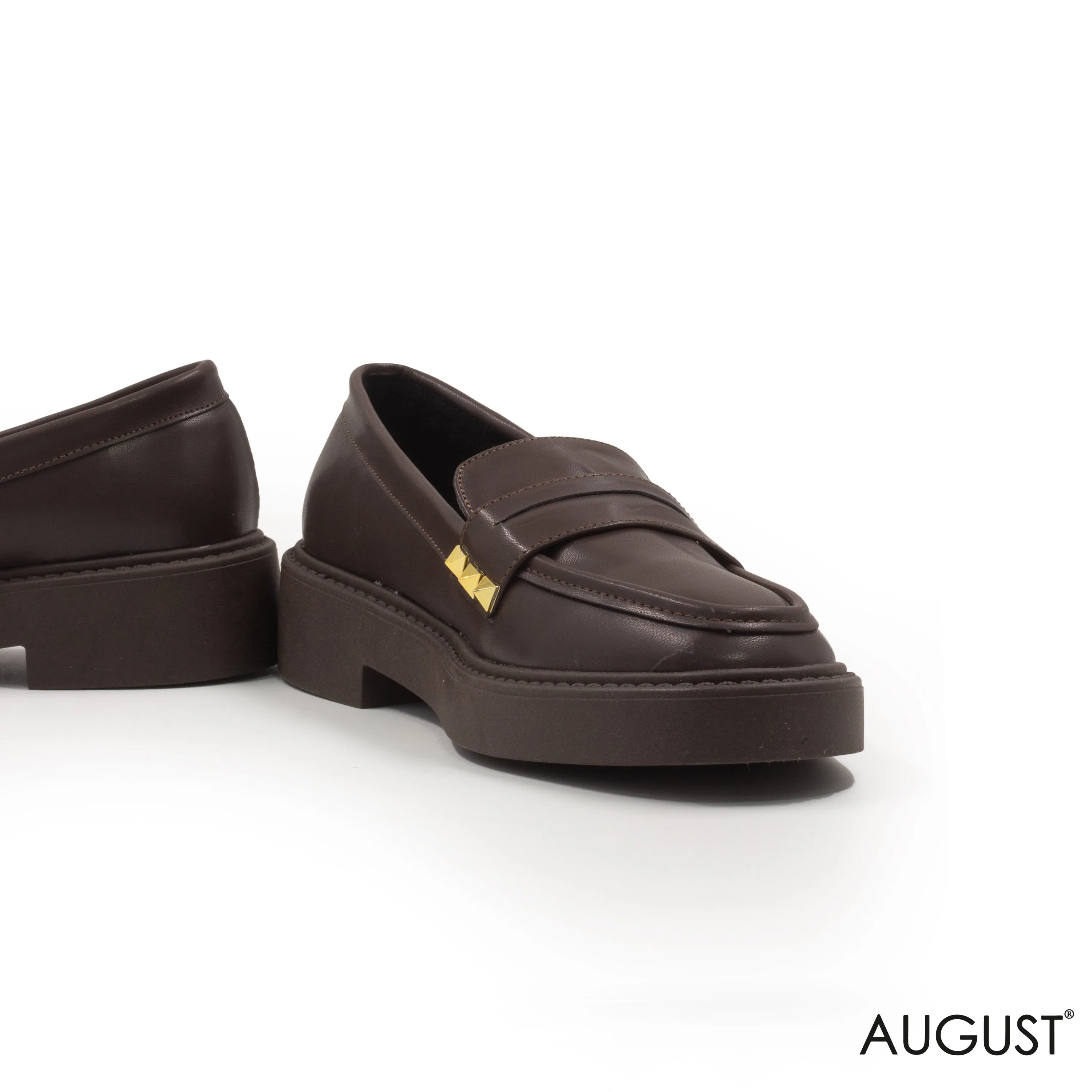 SMOOTH BEIGE LEATHER LOAFERS