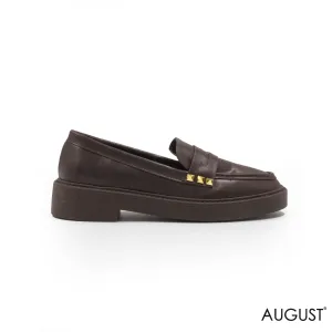 SMOOTH BEIGE LEATHER LOAFERS