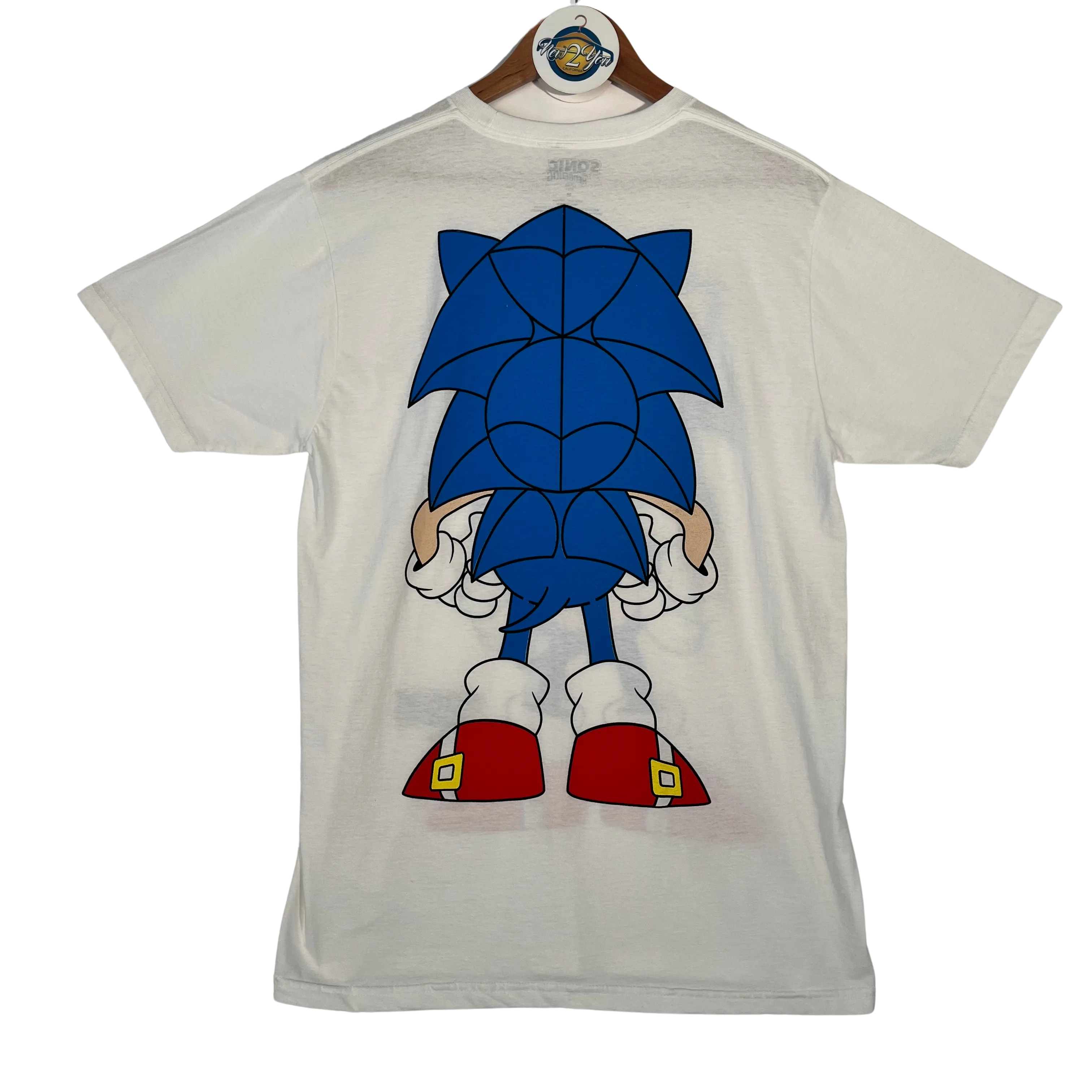 Sonic The Hedgehog Front and Back Graphic Tee - White