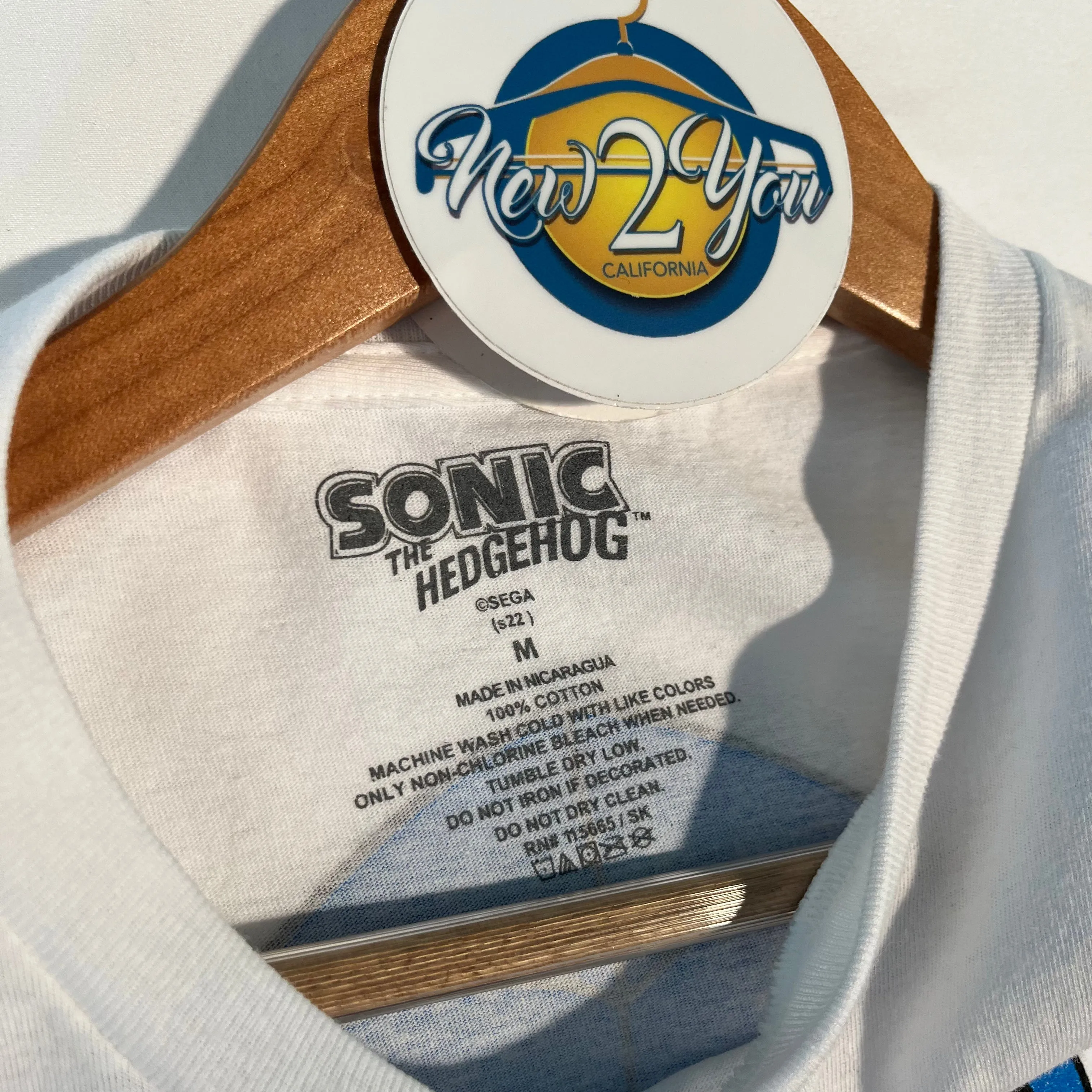 Sonic The Hedgehog Front and Back Graphic Tee - White