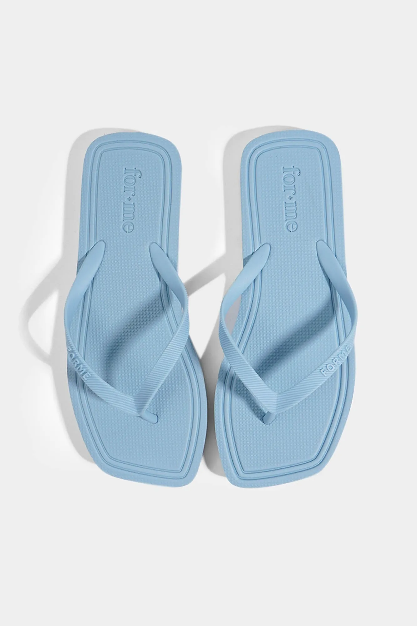 Square-Toe Flip Flops