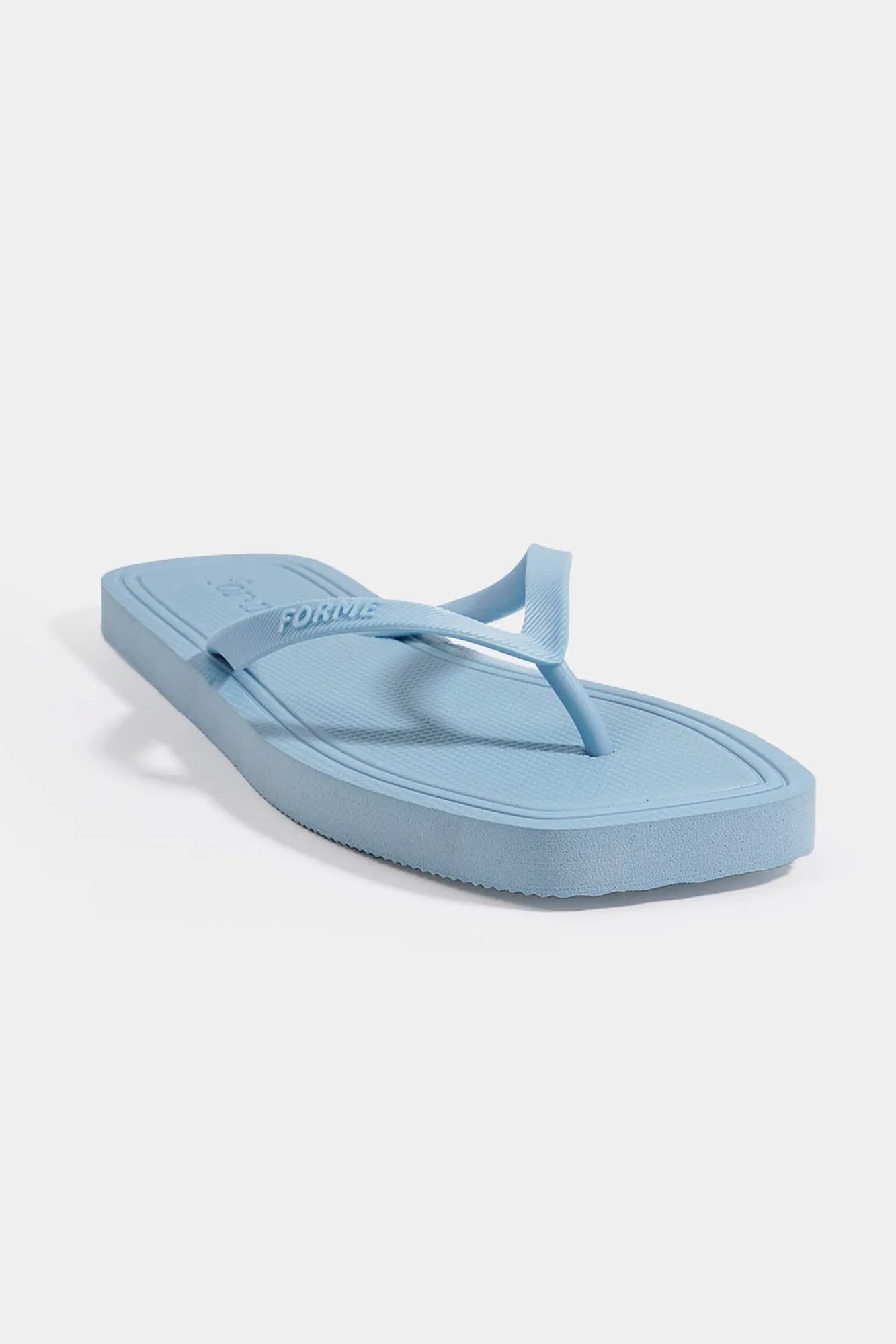 Square-Toe Flip Flops