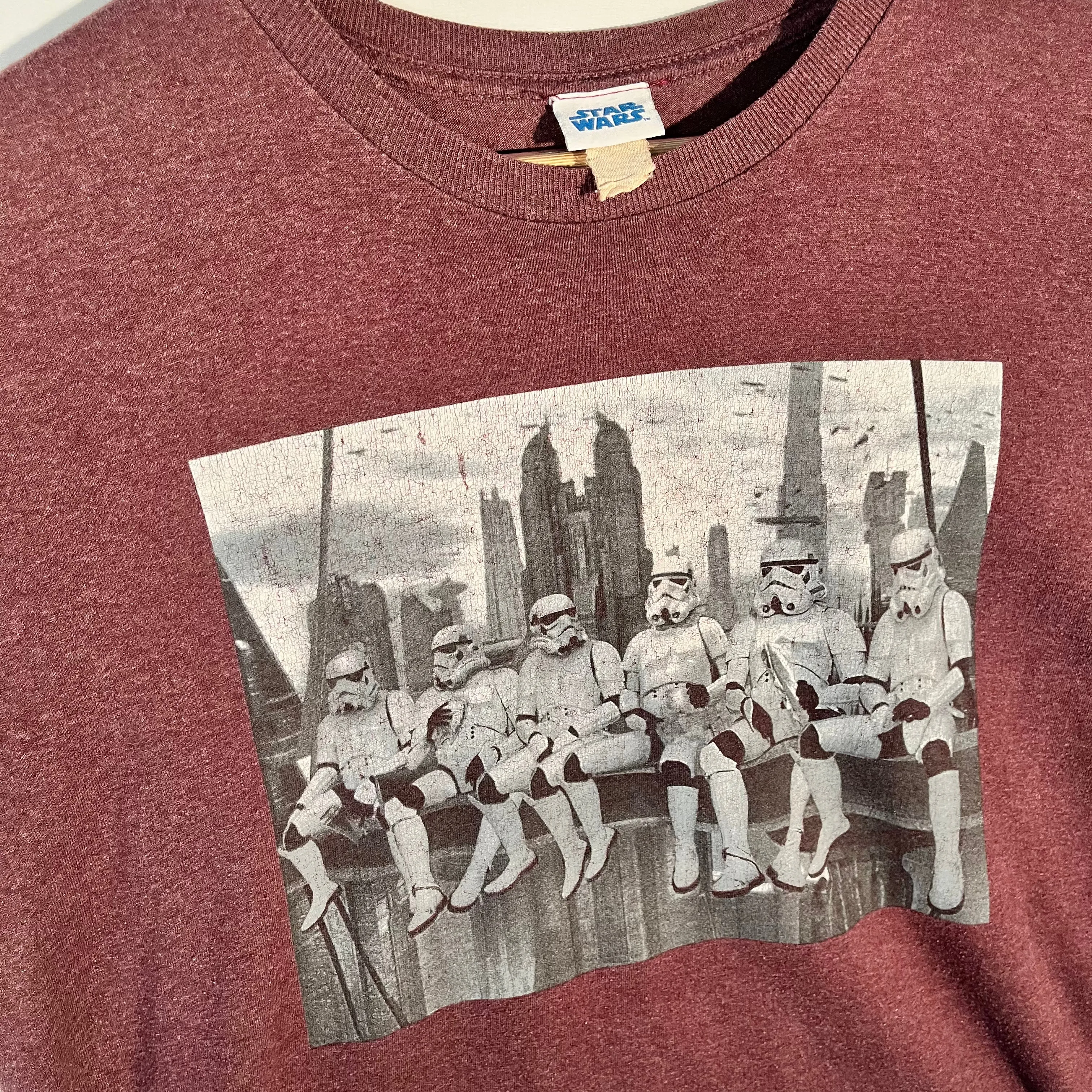 Star Wars Stormtroopers Sitting On A Beam Graphic Art Tee