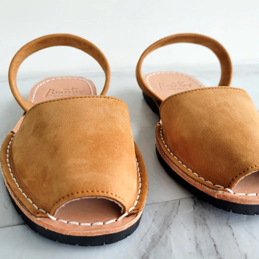 Tan Nubuck Avarca Sandals
