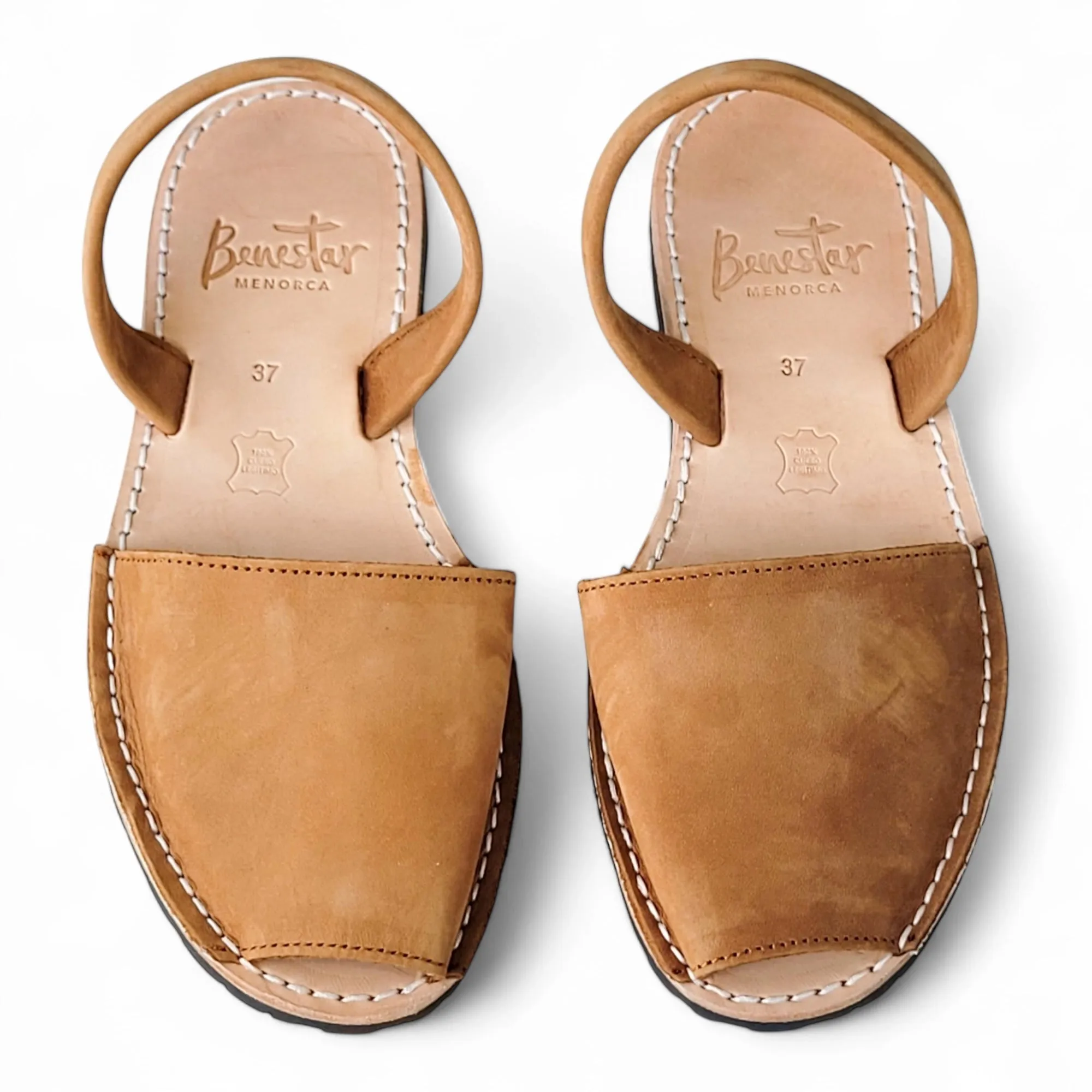 Tan Nubuck Avarca Sandals