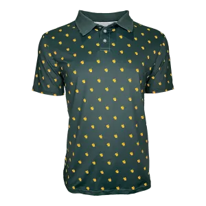 The Polka State Polo - Green w/ Gold States