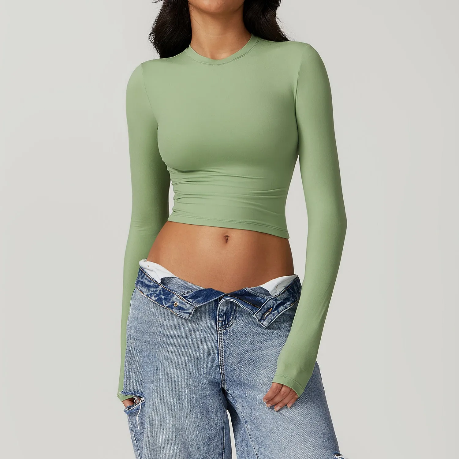 Tight Athletic T-Shirt Quick Dry Long Sleeve Yoga Wear