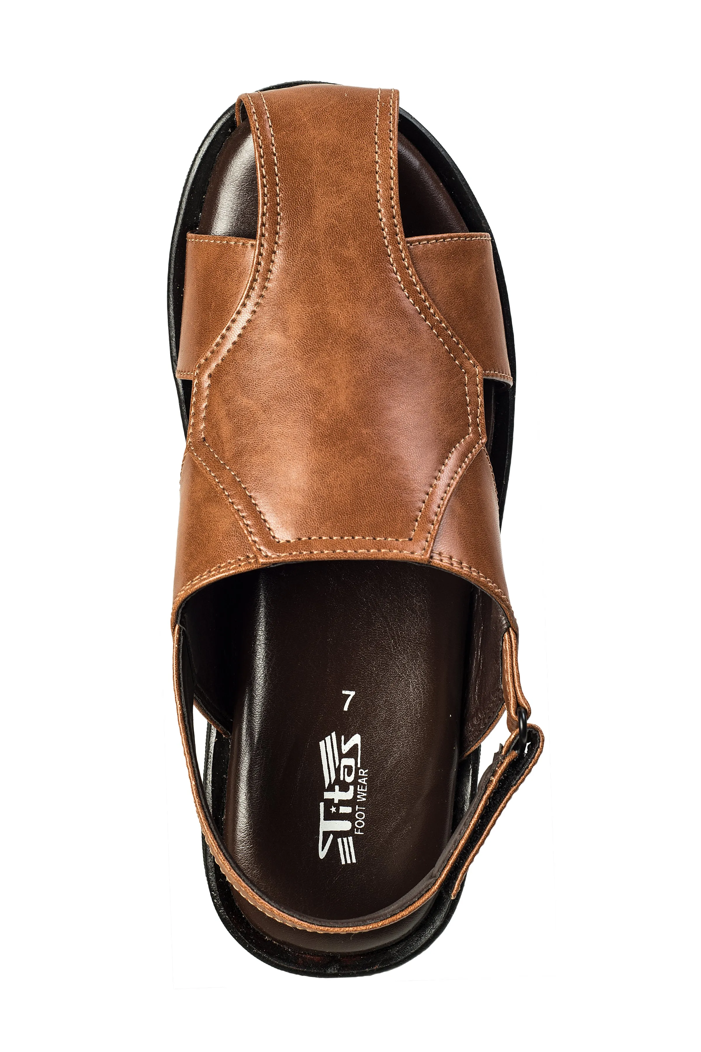 Titas Gents Tan Sandal