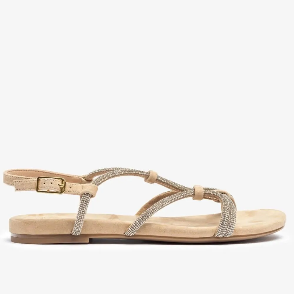 UNISA COOPER FLAT SANDAL NUDE