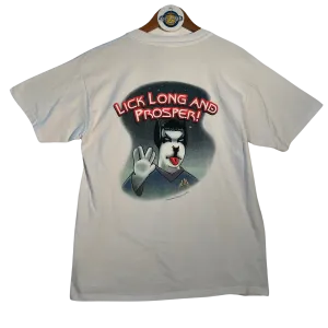 Vintage '98 Big Dogs x Star Trek 'Lick Long & Prosper' Graphic Tee - White