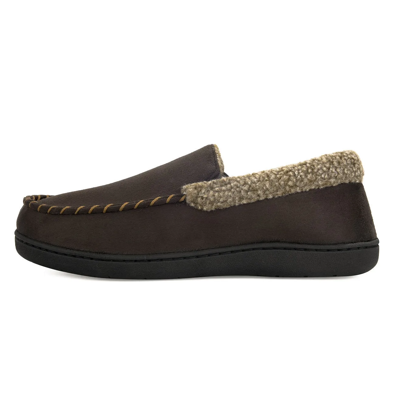 VONMAY Men's Moccasin Slippers Fuzzy House Shoes  Memory Foam