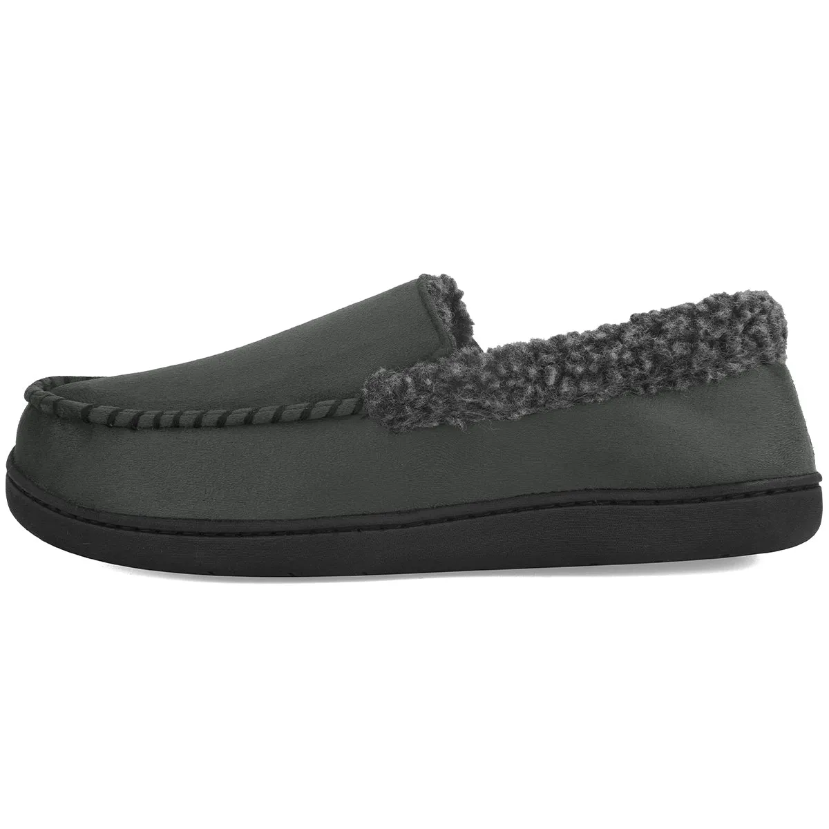 VONMAY Men's Moccasin Slippers Fuzzy House Shoes  Memory Foam