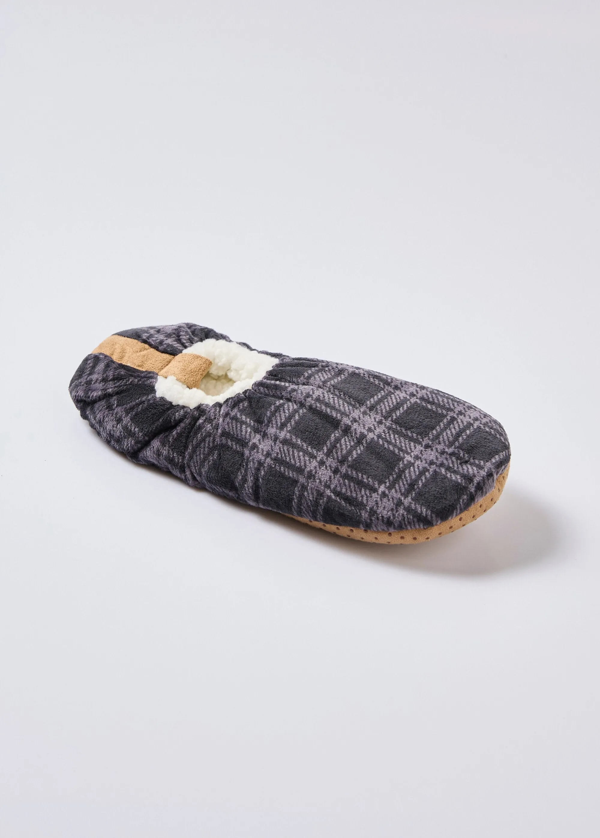 Warm Sherpa-lined slippers