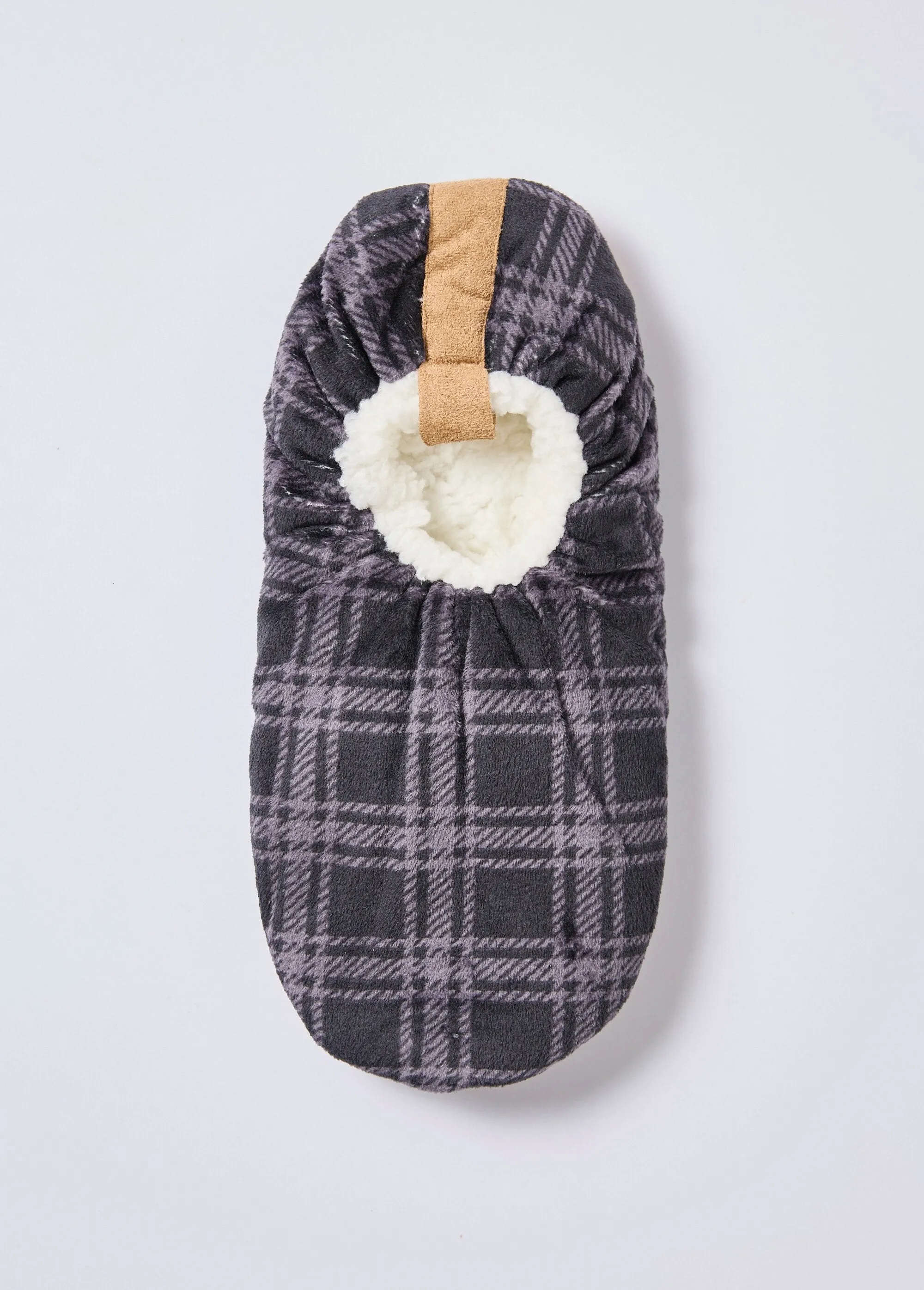 Warm Sherpa-lined slippers