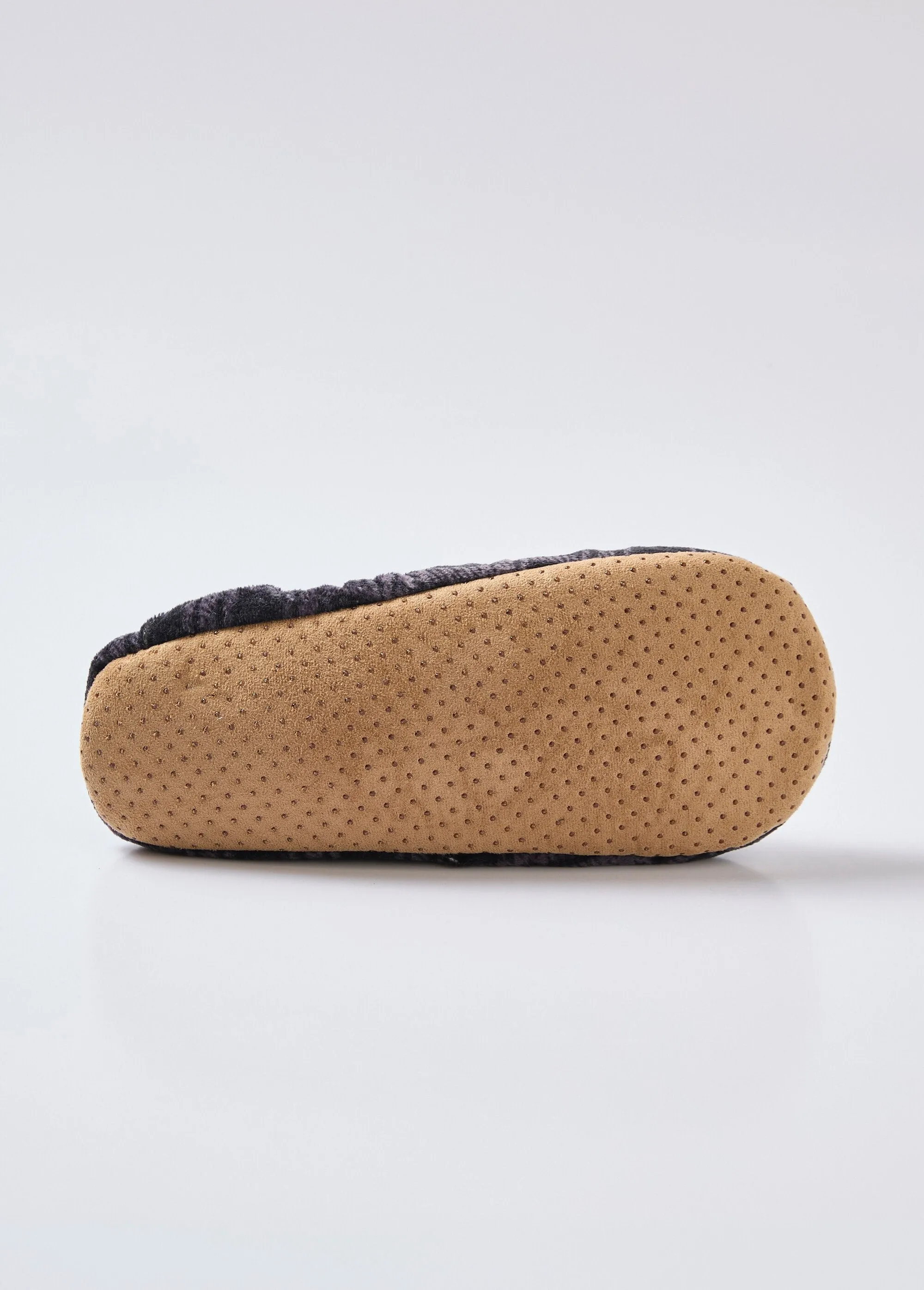 Warm Sherpa-lined slippers