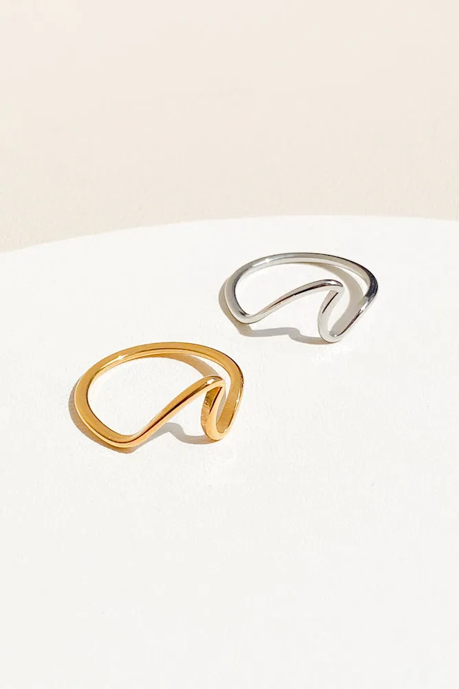 Wave Ring (Stainless Steel)