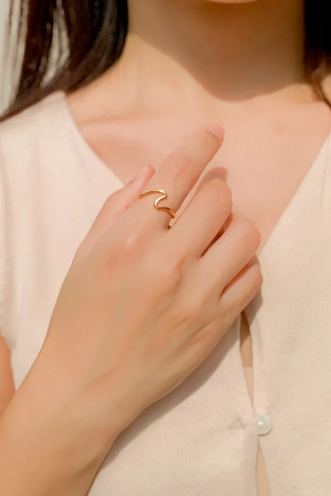Wave Ring (Stainless Steel)