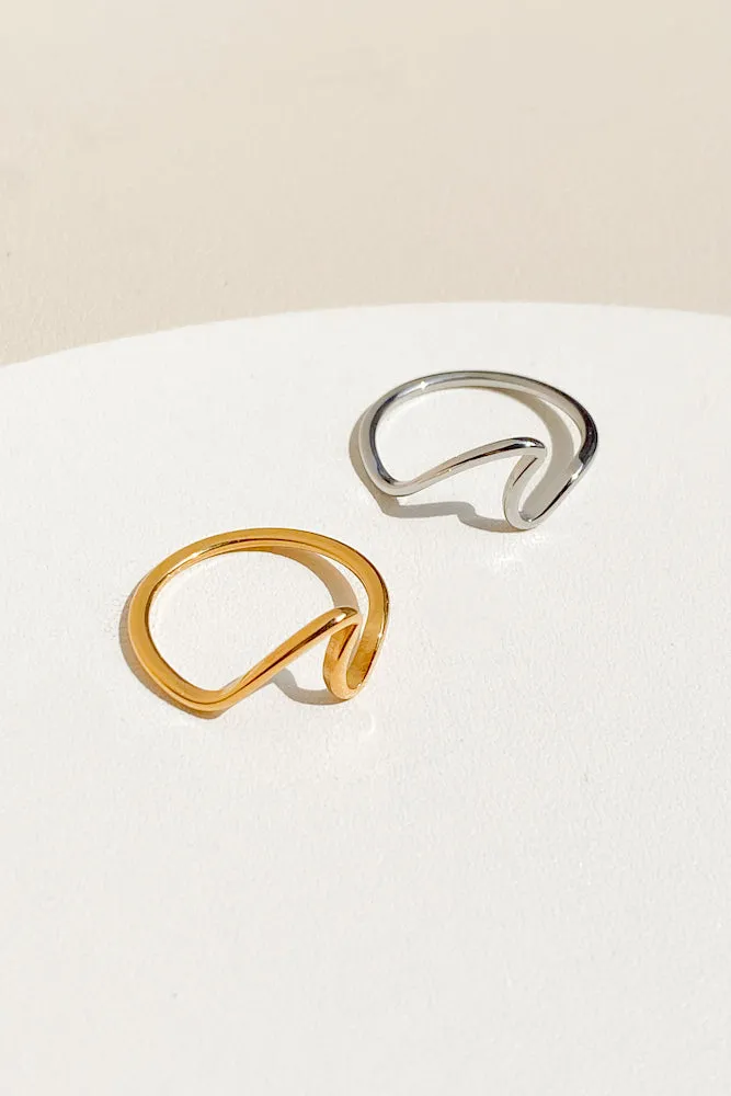 Wave Ring (Stainless Steel)
