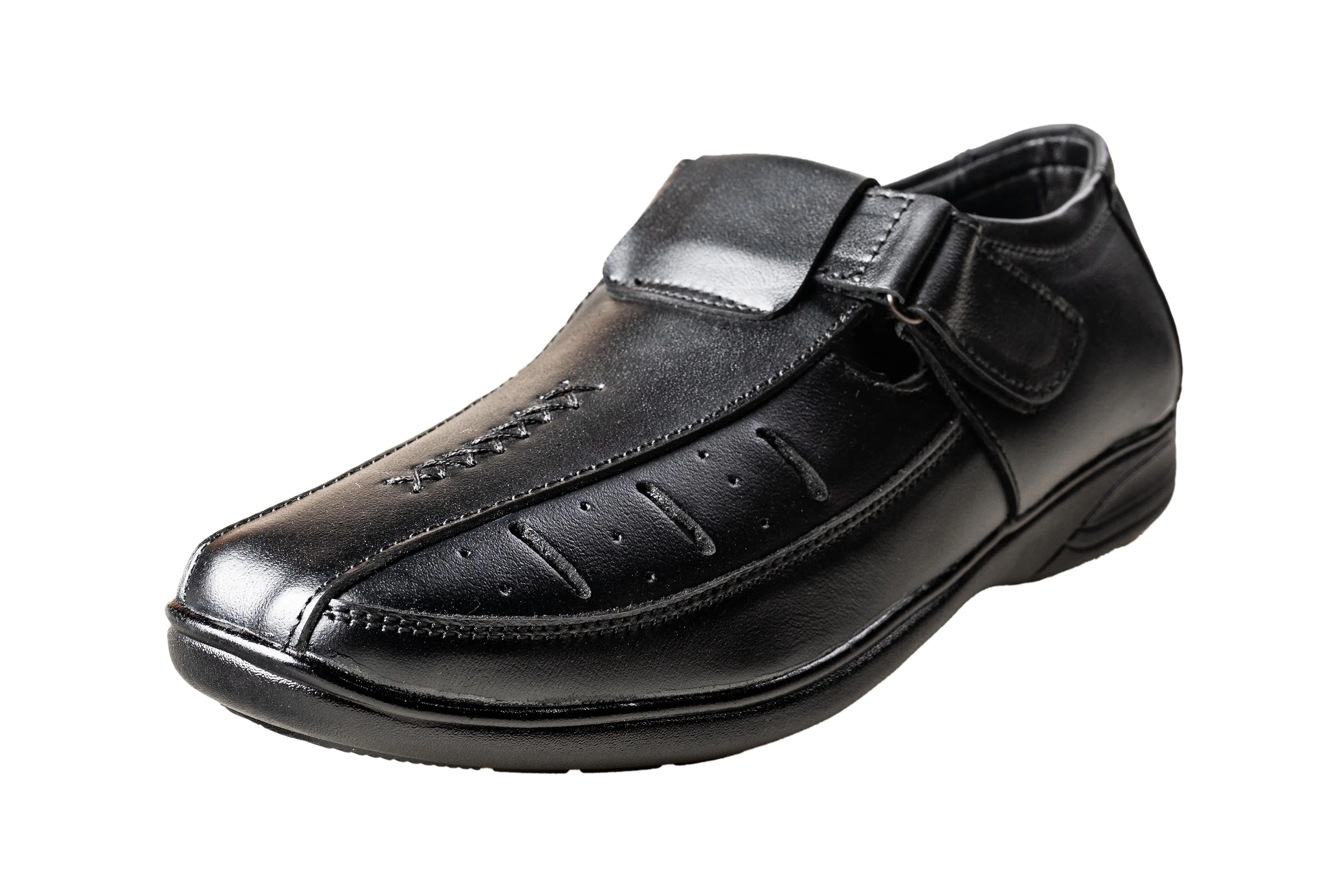 Wear In Gents Black Sandal