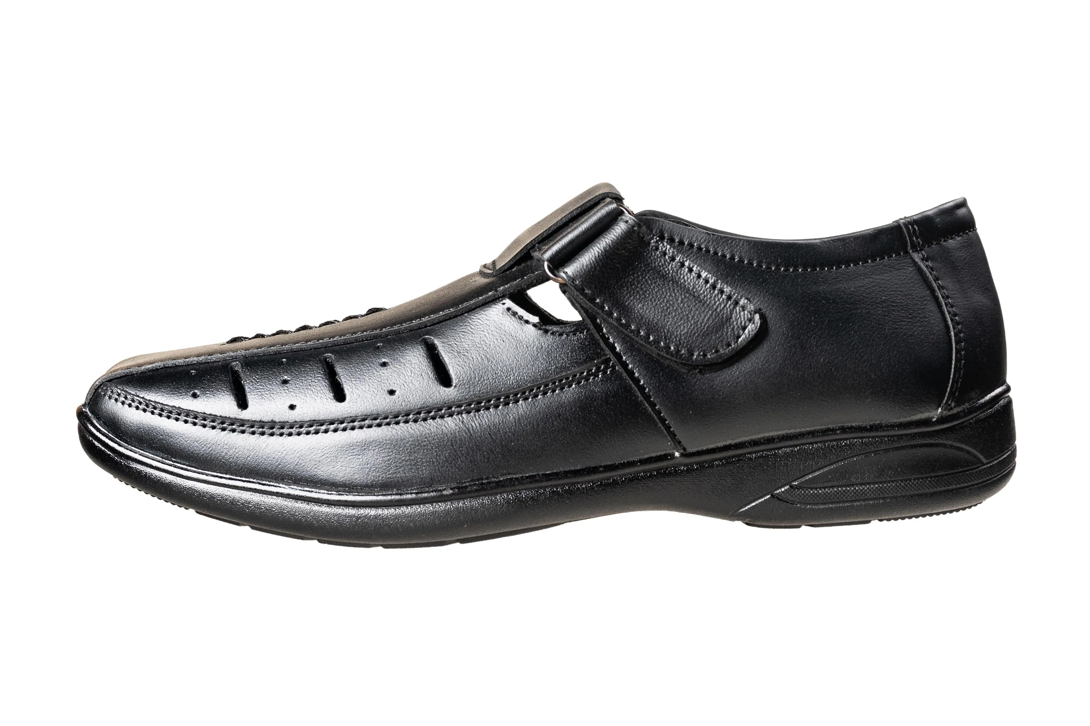 Wear In Gents Black Sandal