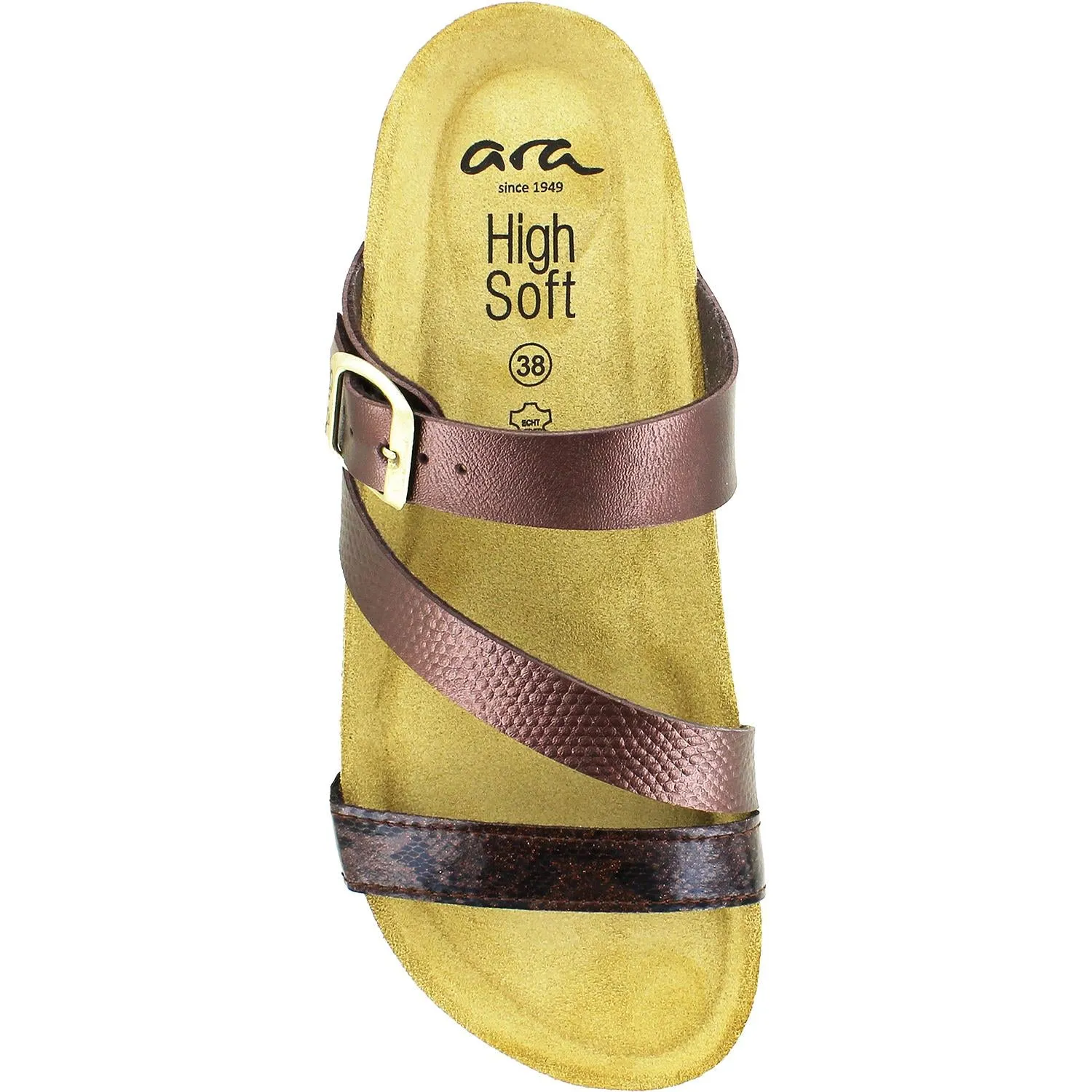 Women's Ara Shoes Felipa Bronze Lack/Laminado Synthetic