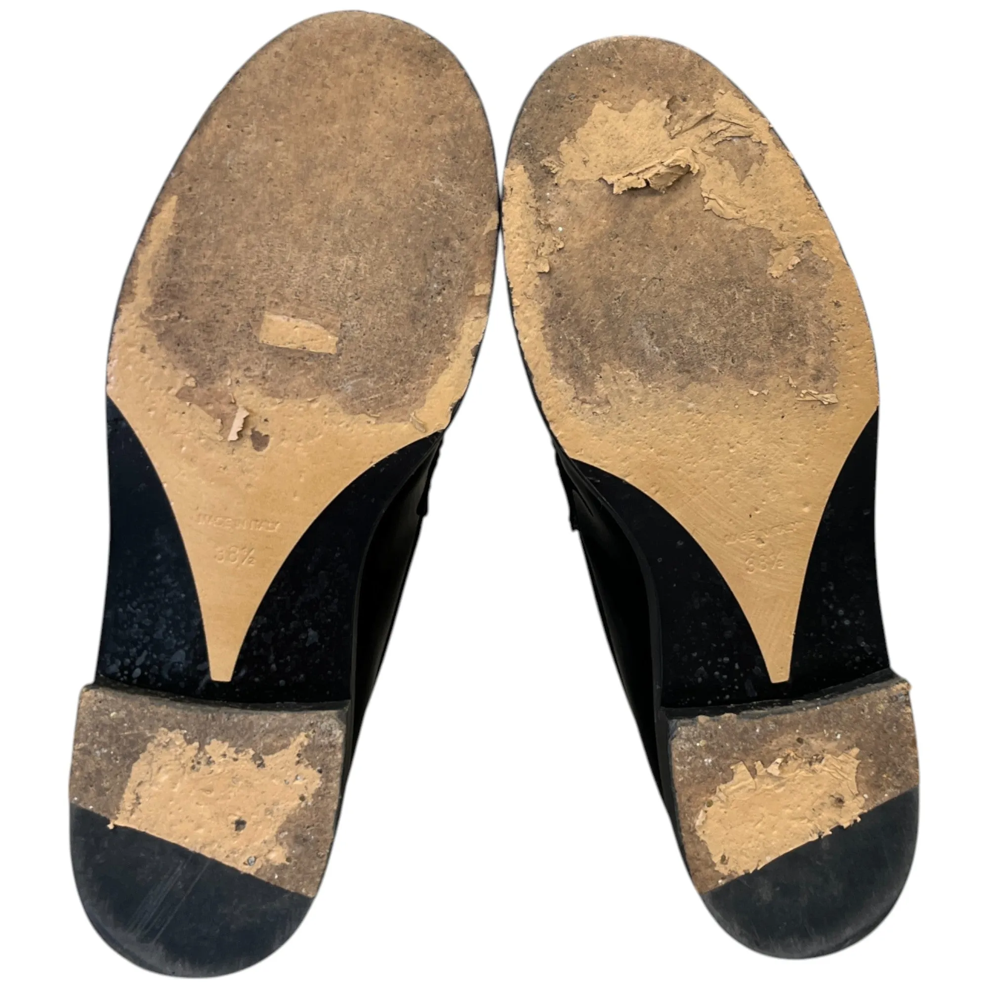 Women's Chain Logo Detail Loafers Black Size EU 38.5 / UK 5.5