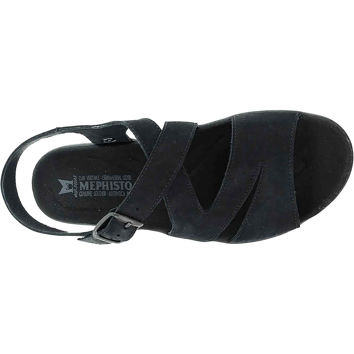 Women's Mephisto Eva Black Bucksoft Nubuck