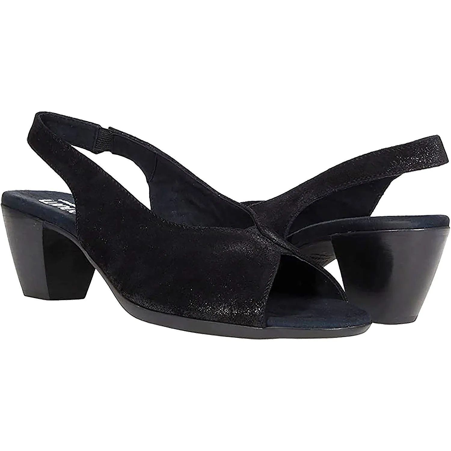Women's Munro Rochelle Black Shimmer Suede