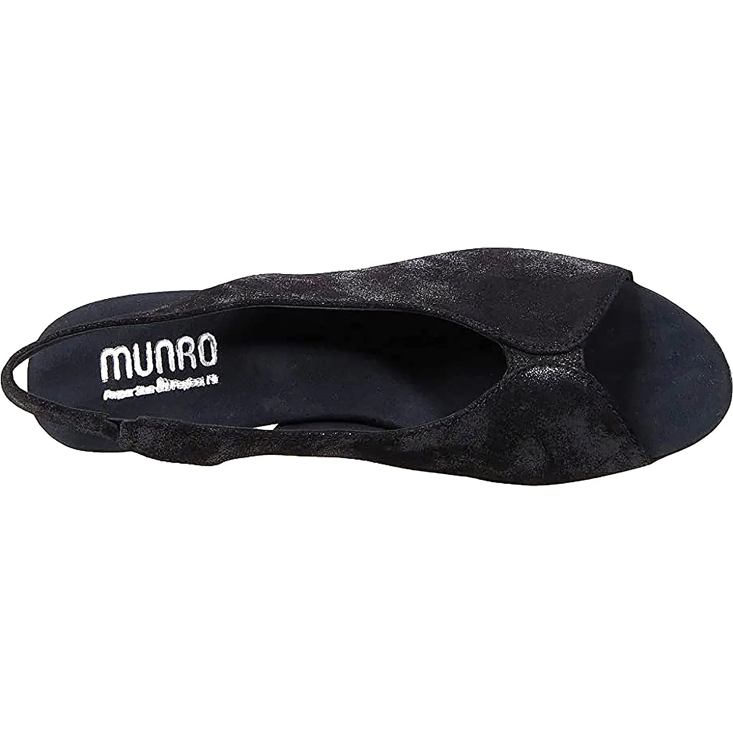 Women's Munro Rochelle Black Shimmer Suede