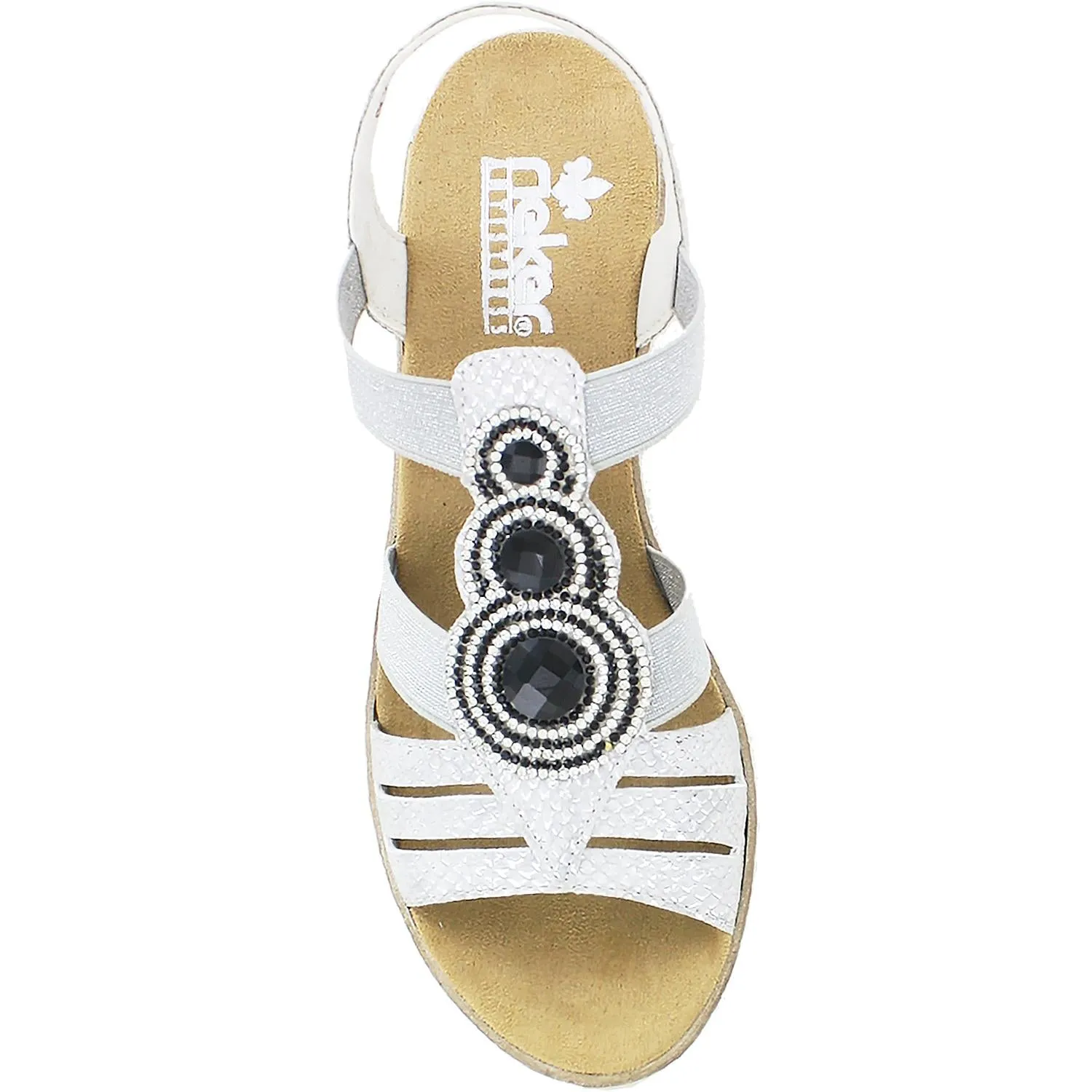Women's Rieker 62459-80 White (Silver) Synthetic