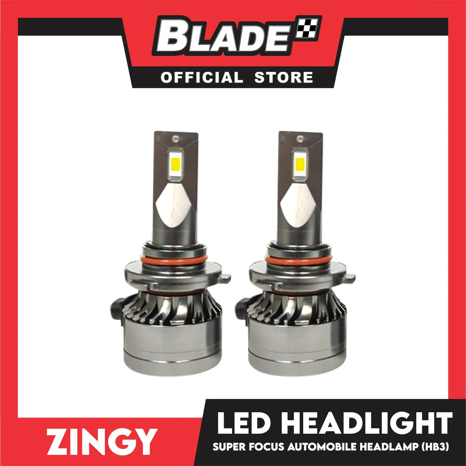 Zingy Car Headlight Intelligent Super Focus Auto Head Lamp, Turbo Led V16  9005 HB3 6000K
