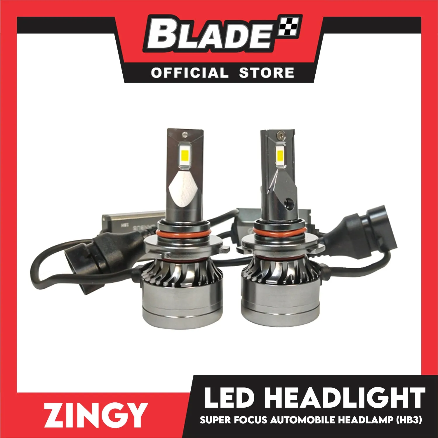 Zingy Car Headlight Intelligent Super Focus Auto Head Lamp, Turbo Led V16  9005 HB3 6000K